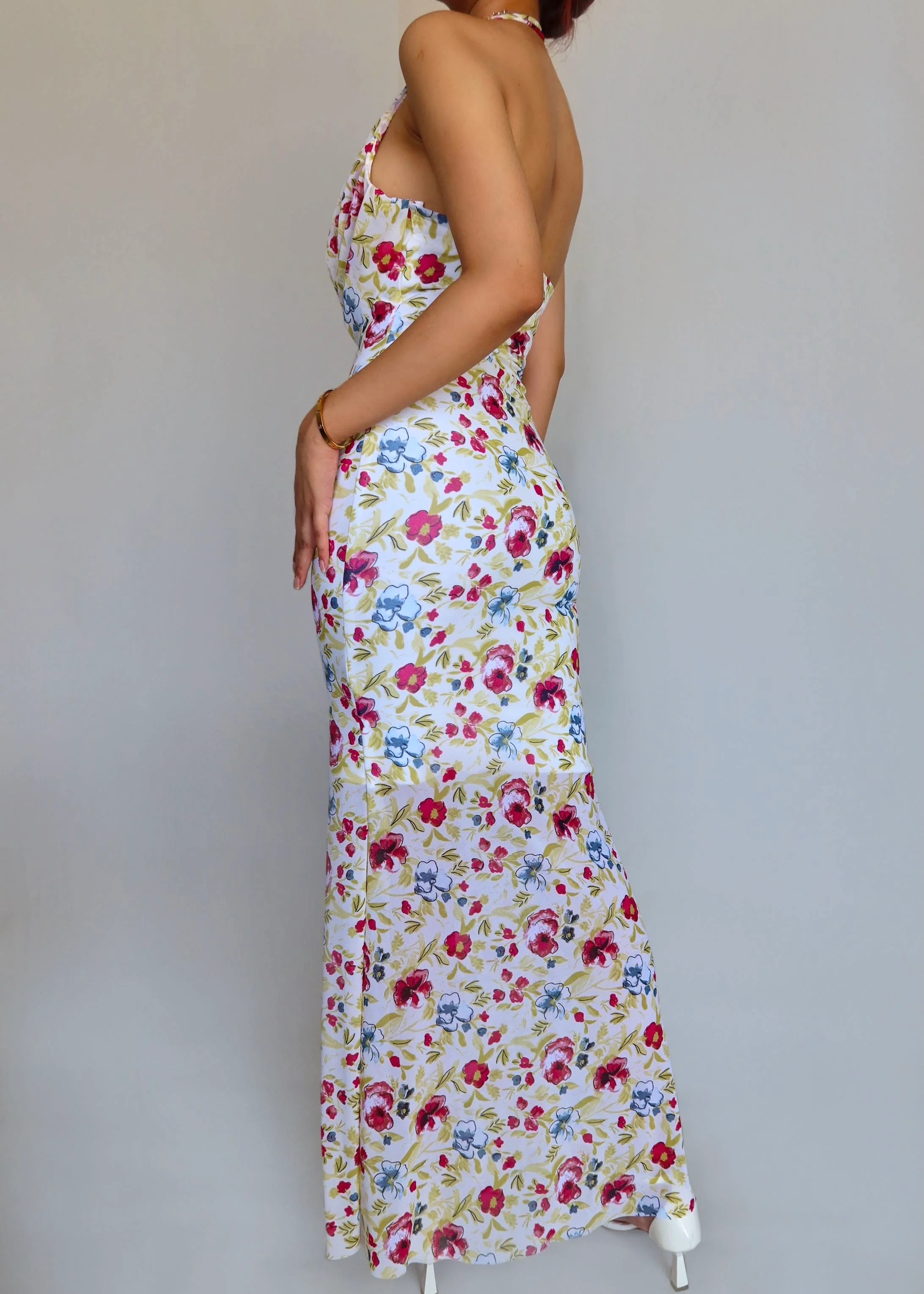 Blossom Cowl Neck Long Dress - Image 5