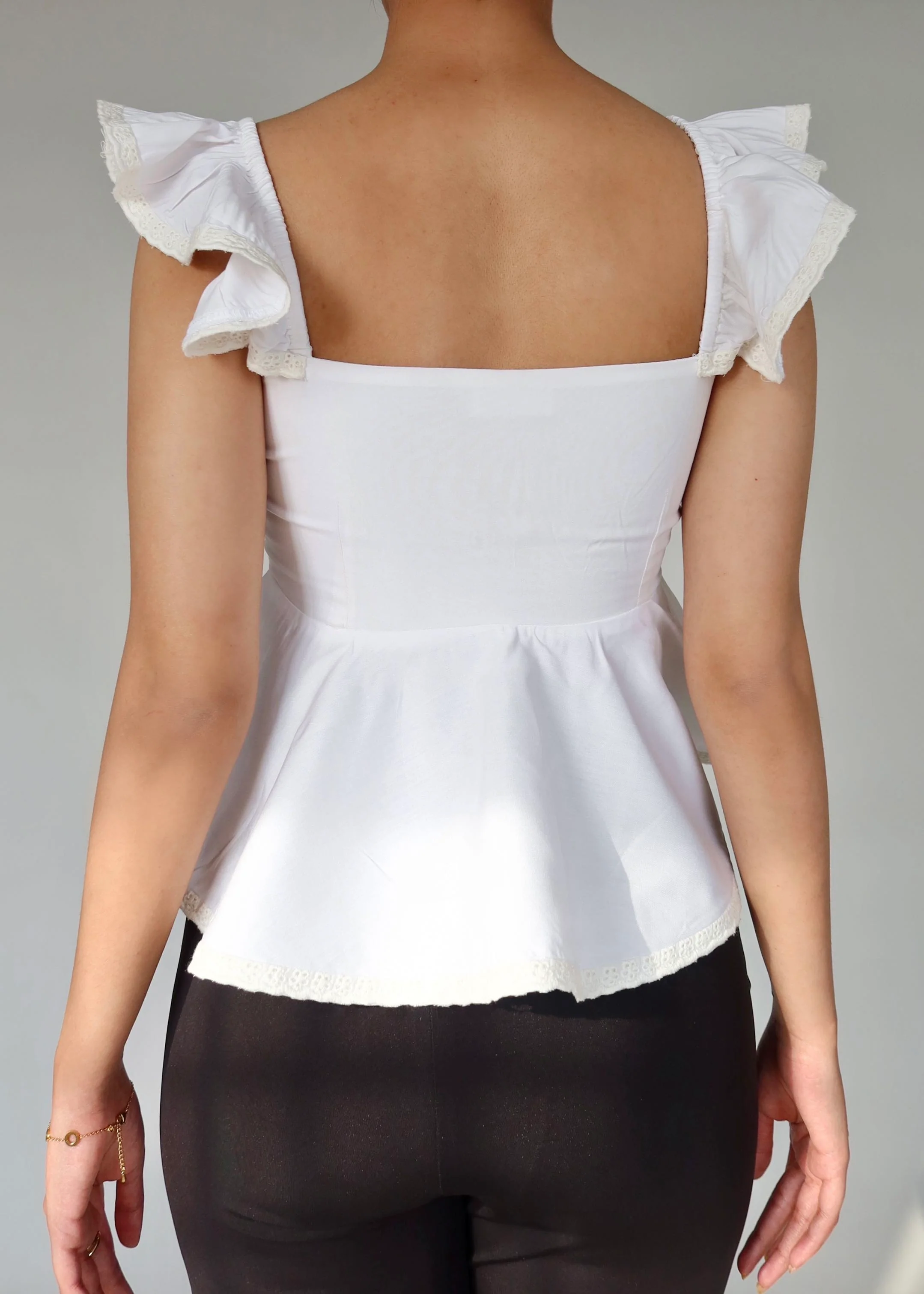 Cutout Frill Top - Image 3