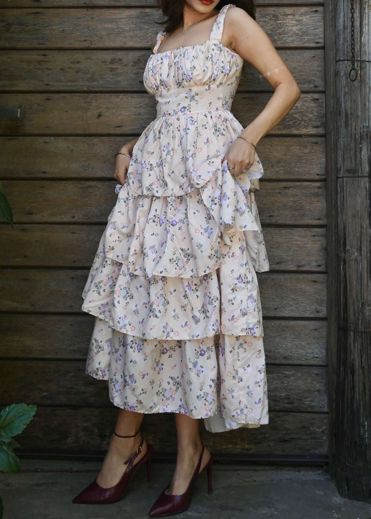 Floral Ruffle Dress - Image 4