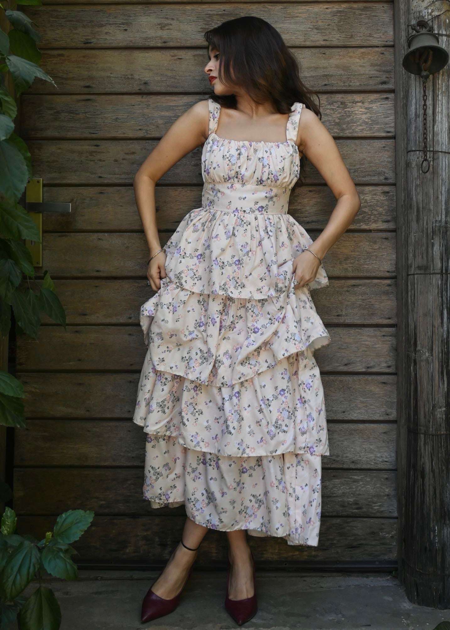 Floral Ruffle Dress - Image 5