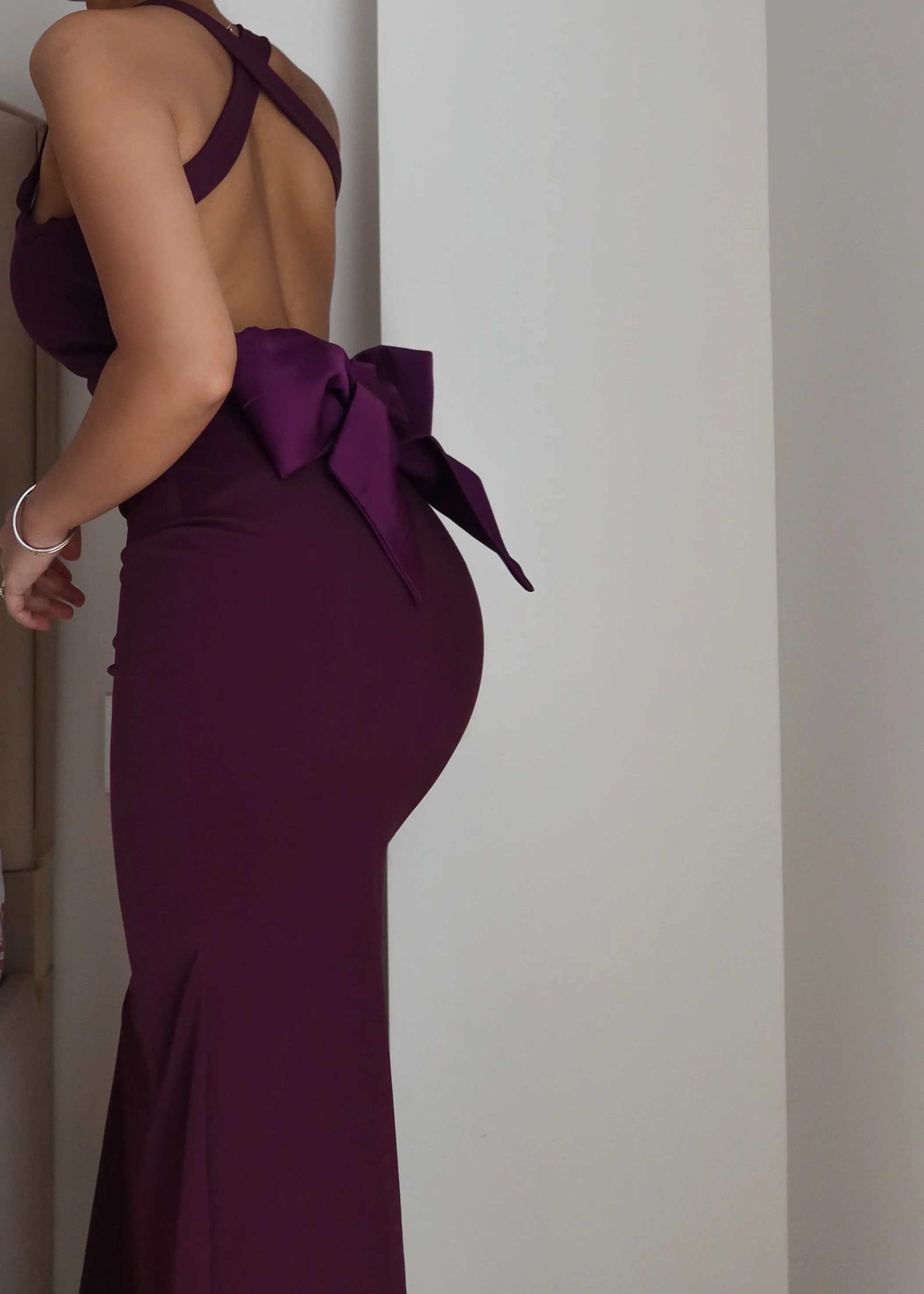 Opera Bow Backless Dress - Image 3