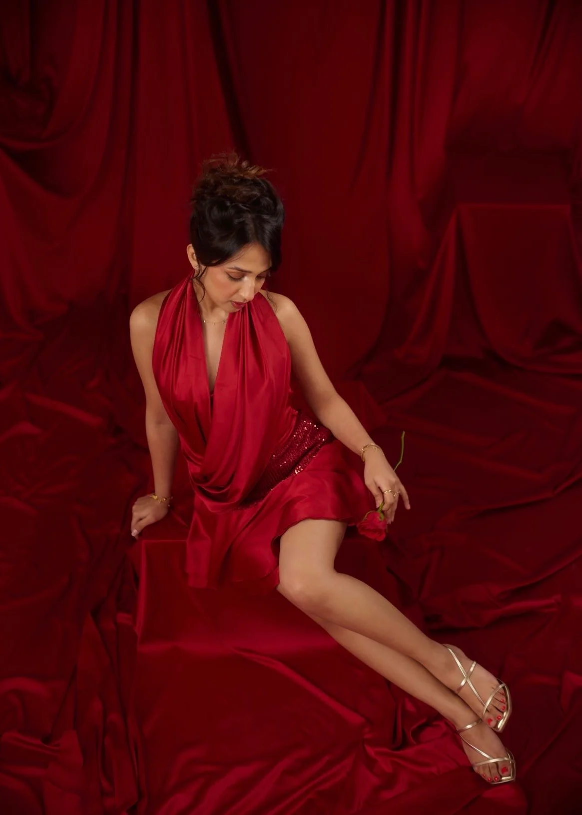 Red Temptation Mini Dress - Image 5
