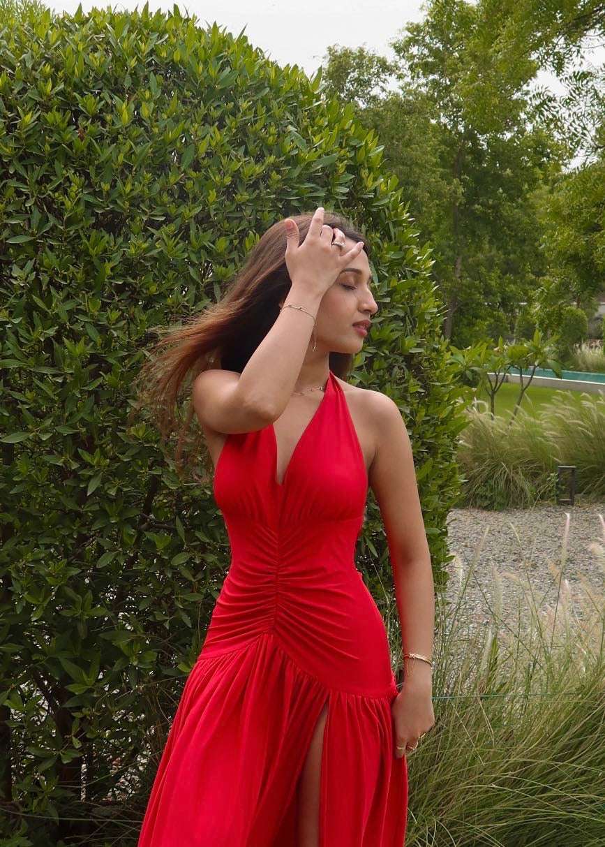 Ruby Halter-Backless Dress - Image 4