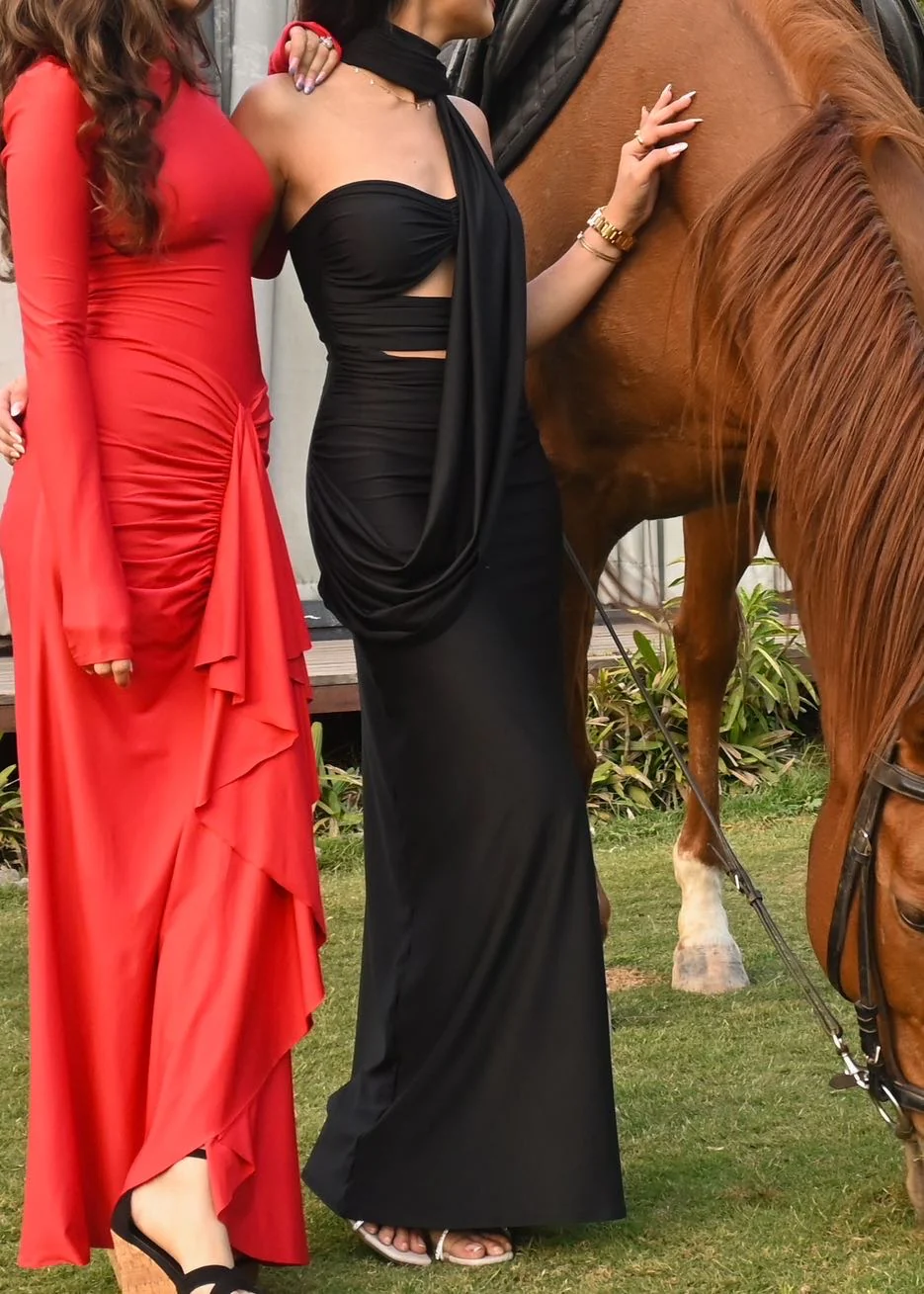 Selene Drape Dress - Image 8