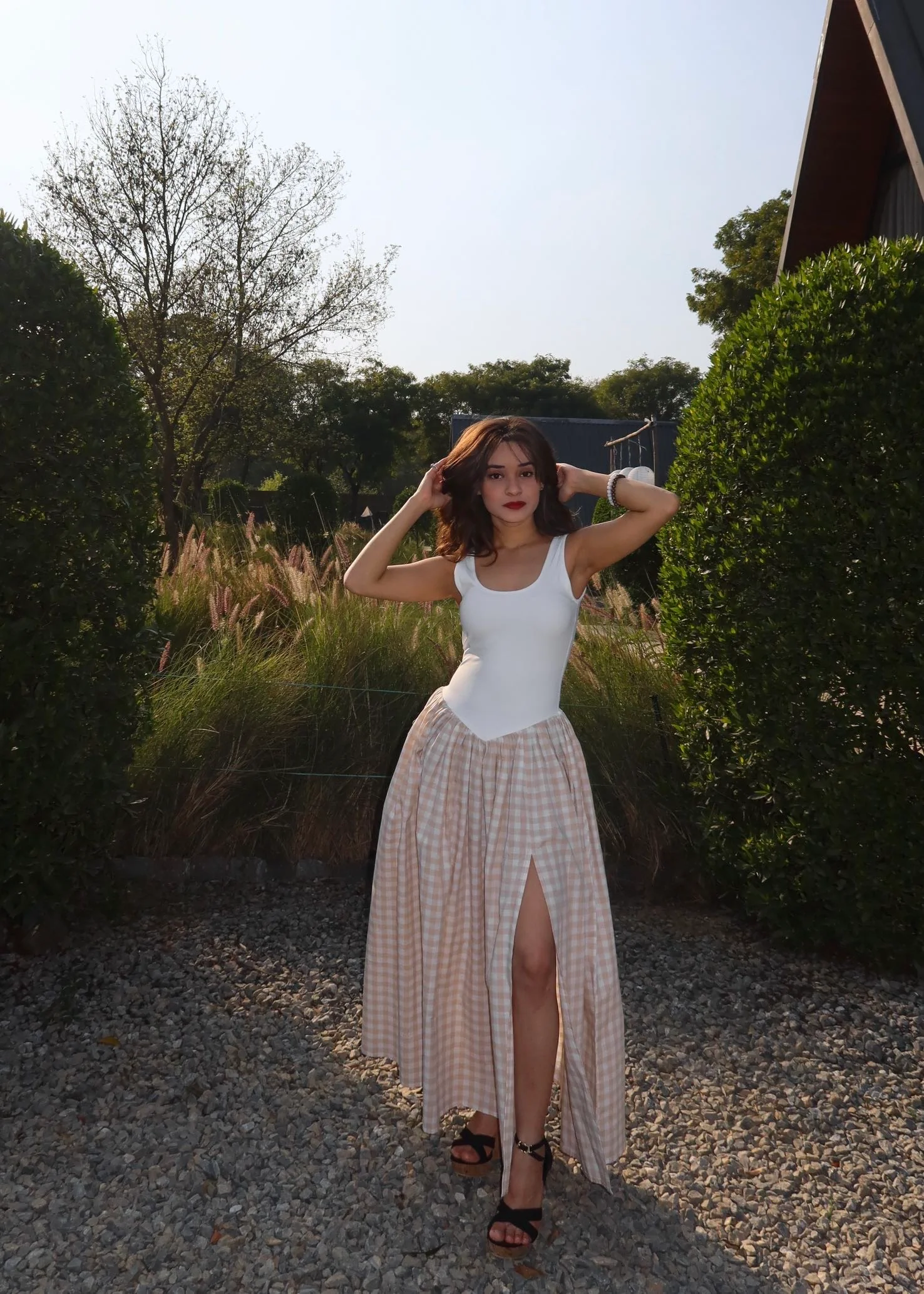 Willow Checkered Dress - Image 7